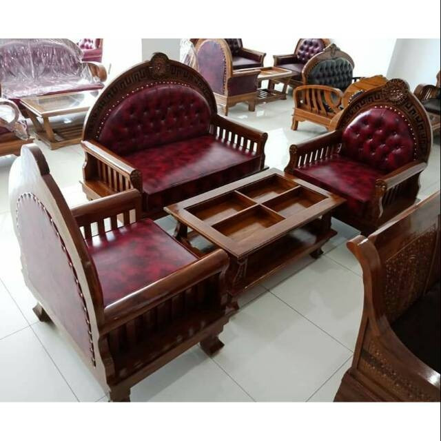 Sofa Gerandong Jati 211 + Meja (Promo Harga)
